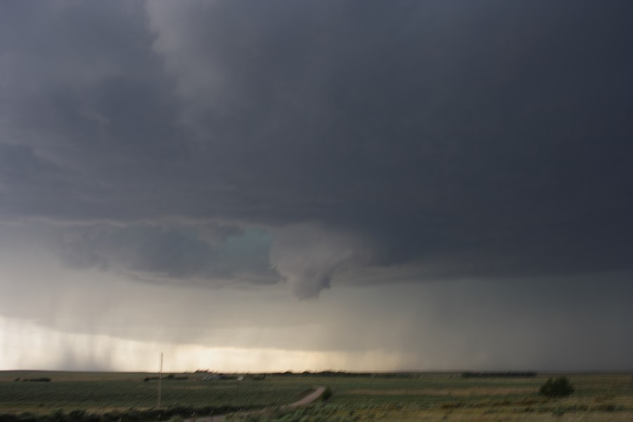 cumulonimbus thunderstorm_base : ESE of Campo, Colorado, USA   31 May 2007