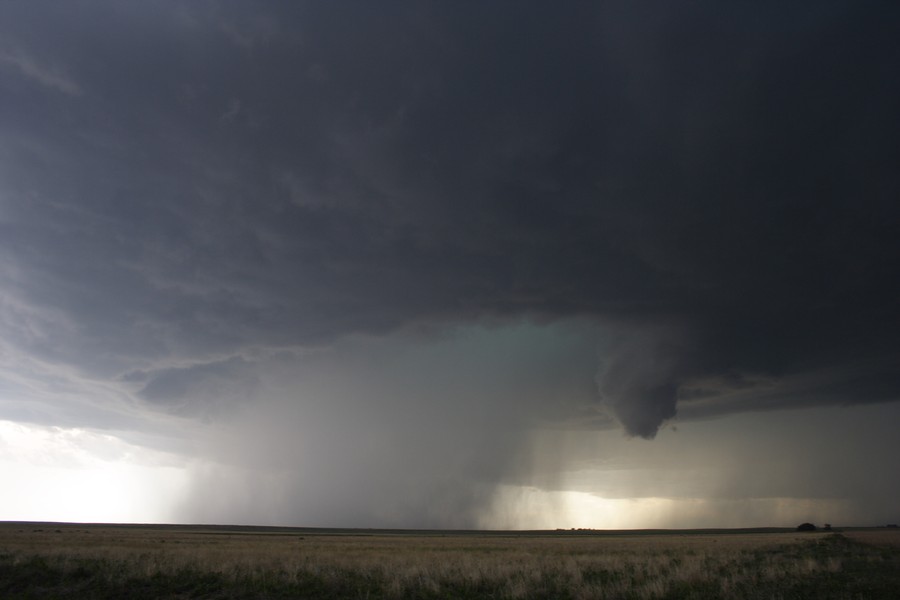 cumulonimbus thunderstorm_base : ESE of Campo, Colorado, USA   31 May 2007