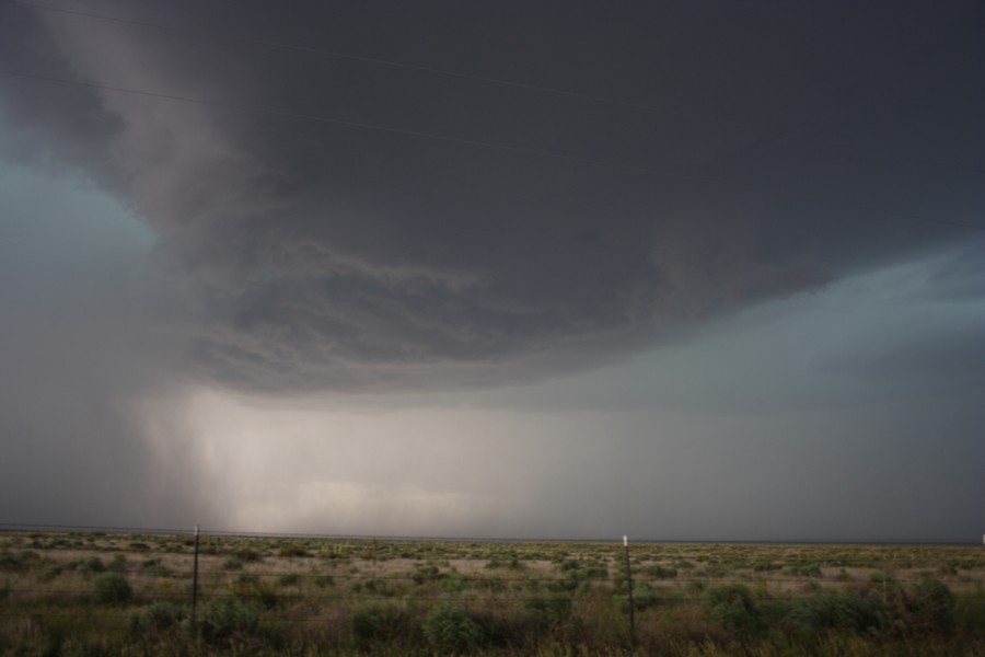 cumulonimbus thunderstorm_base : ESE of Campo, Colorado, USA   31 May 2007