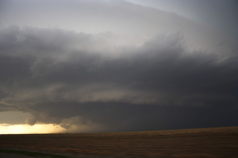 cumulonimbus thunderstorm_base : E of Keyes, Oklahoma, USA   31 May 2007