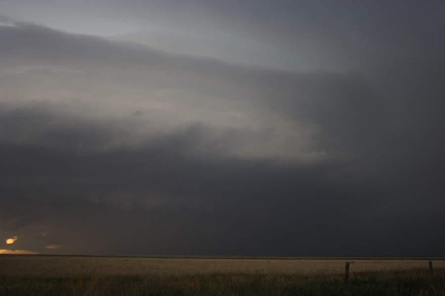 cumulonimbus thunderstorm_base : E of Keyes, Oklahoma, USA   31 May 2007