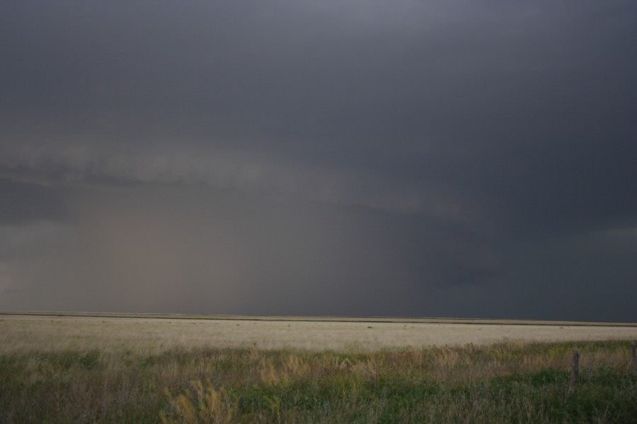 cumulonimbus thunderstorm_base : E of Keyes, Oklahoma, USA   31 May 2007