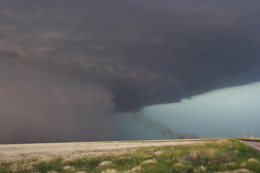 wallcloud thunderstorm_wall_cloud : E of Keyes, Oklahoma, USA   31 May 2007