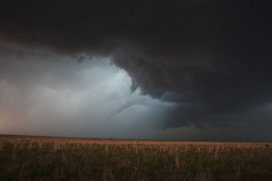 wallcloud thunderstorm_wall_cloud : W of Guyman, Oklahoma, USA   31 May 2007