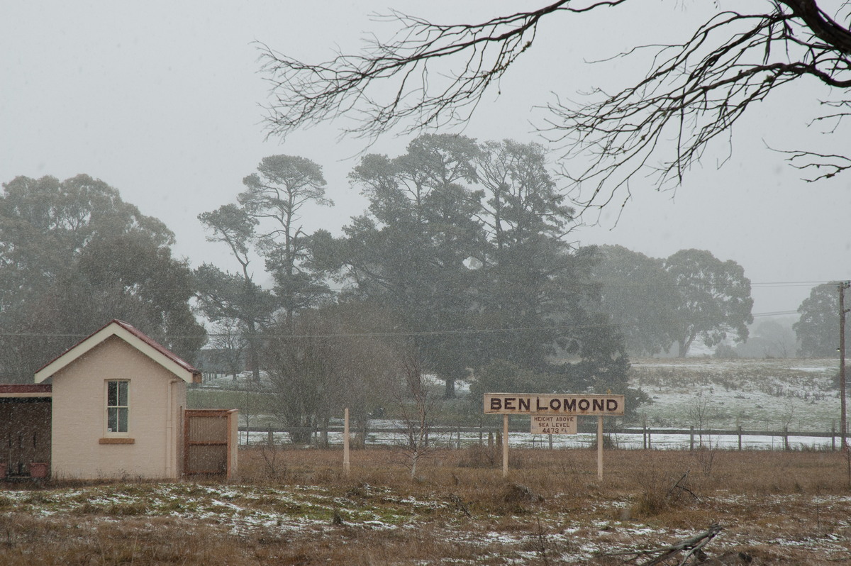 precipitation precipitation_rain : Ben Lomond, NSW   28 June 2007