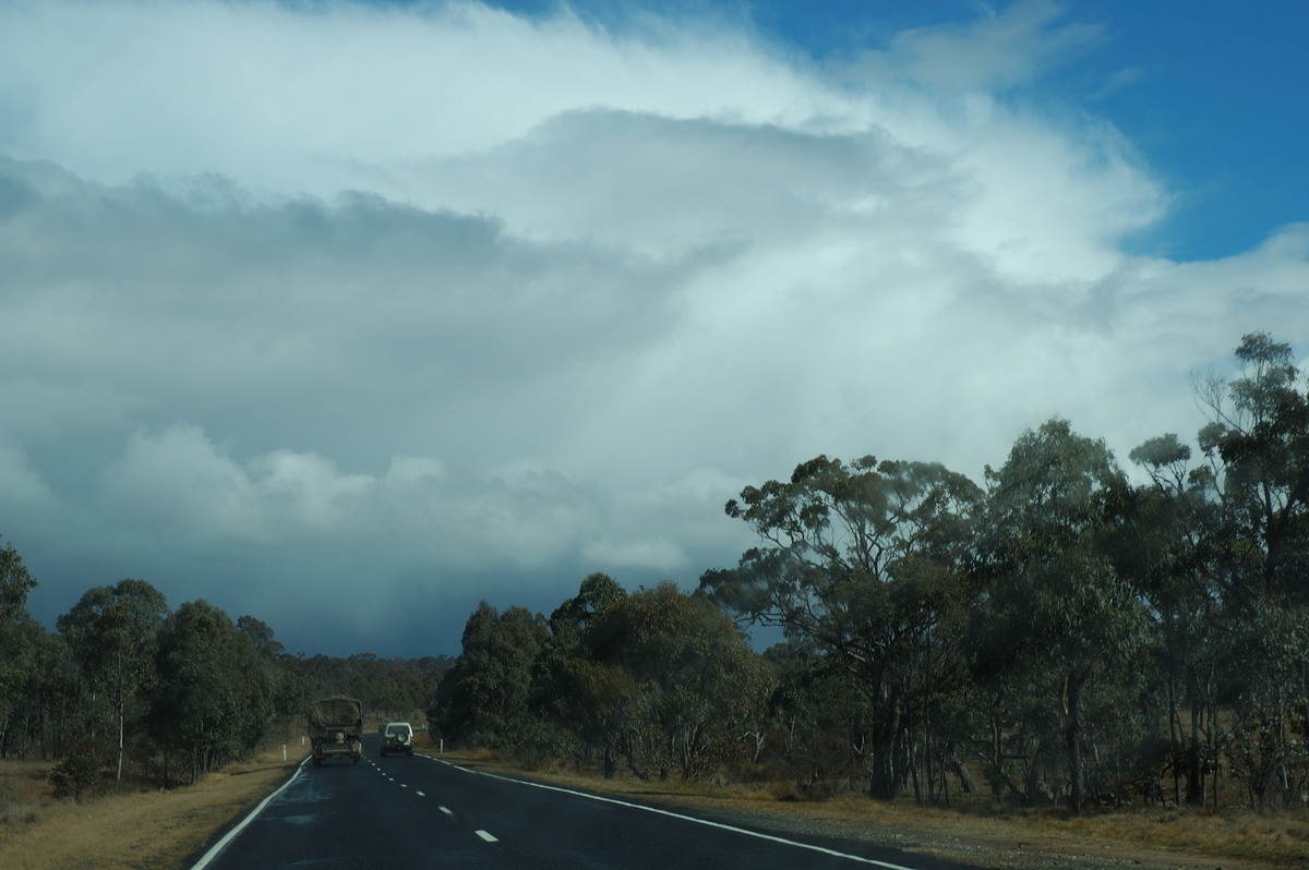 thunderstorm cumulonimbus_incus : near Glen Innes, NSW   8 July 2007