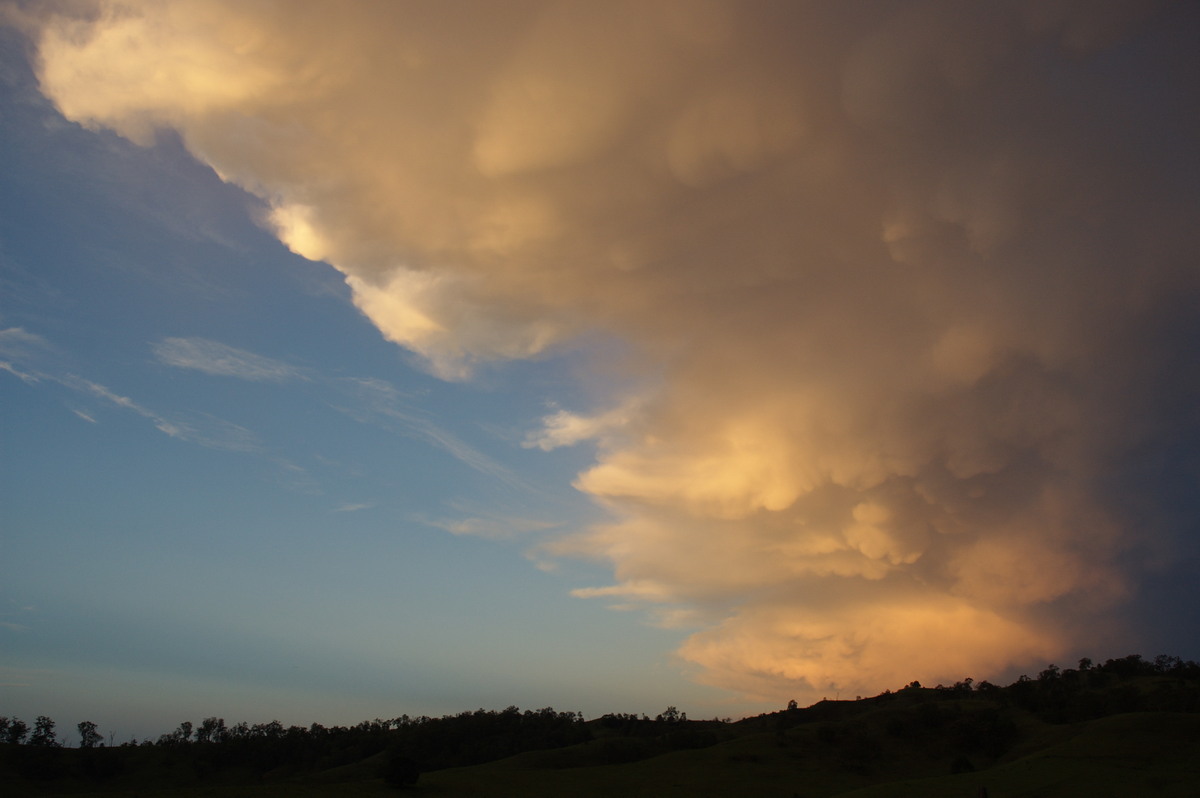 anvil thunderstorm_anvils : W of Kyogle, NSW   30 October 2007