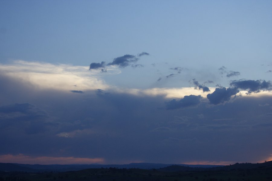 anvil thunderstorm_anvils : near Sofala, NSW   19 November 2007