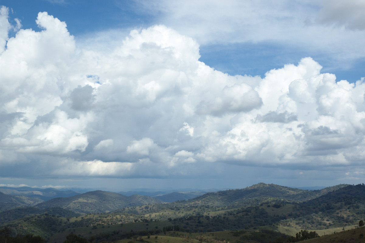 thunderstorm cumulonimbus_calvus : W of Tenterfield, NSW   23 November 2007