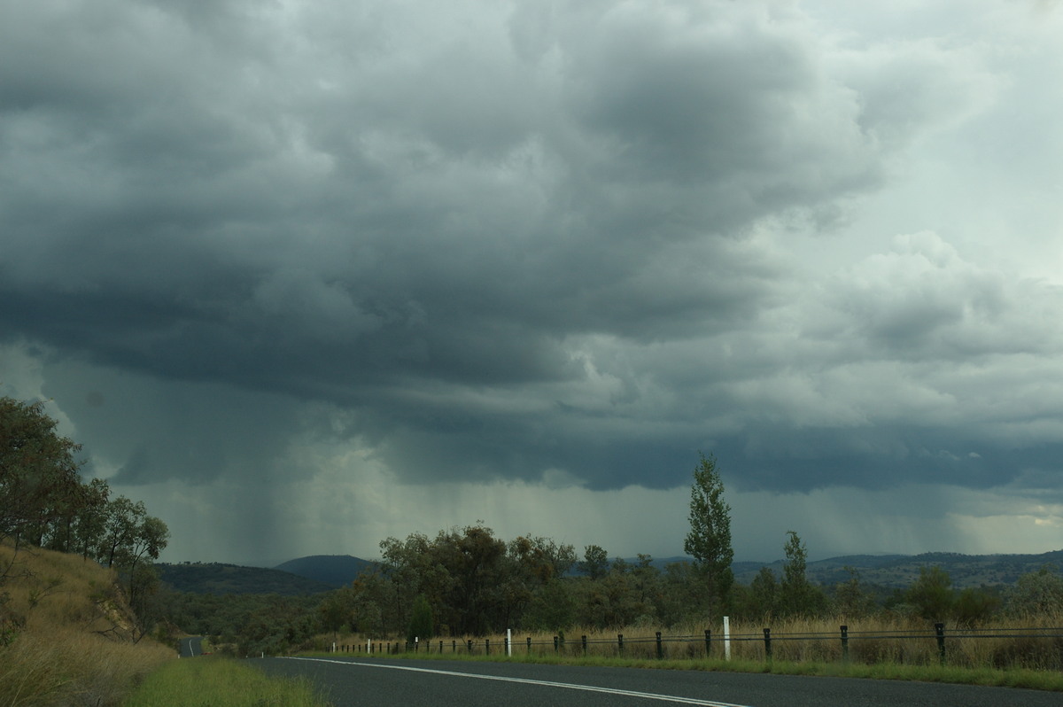 cumulonimbus thunderstorm_base : W of Tenterfield, NSW   23 November 2007