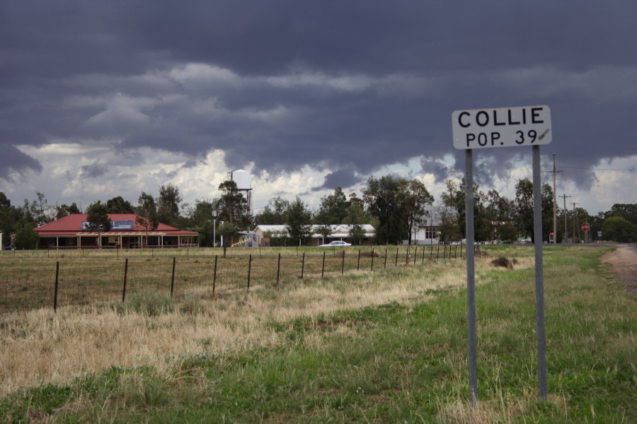 cumulonimbus thunderstorm_base : Collie, NSW   3 December 2007