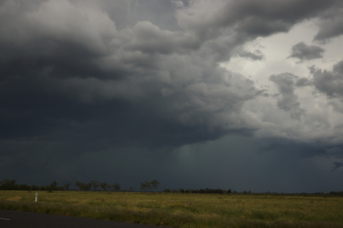 cumulonimbus thunderstorm_base : near Goondiwindi, QLD   9 December 2007