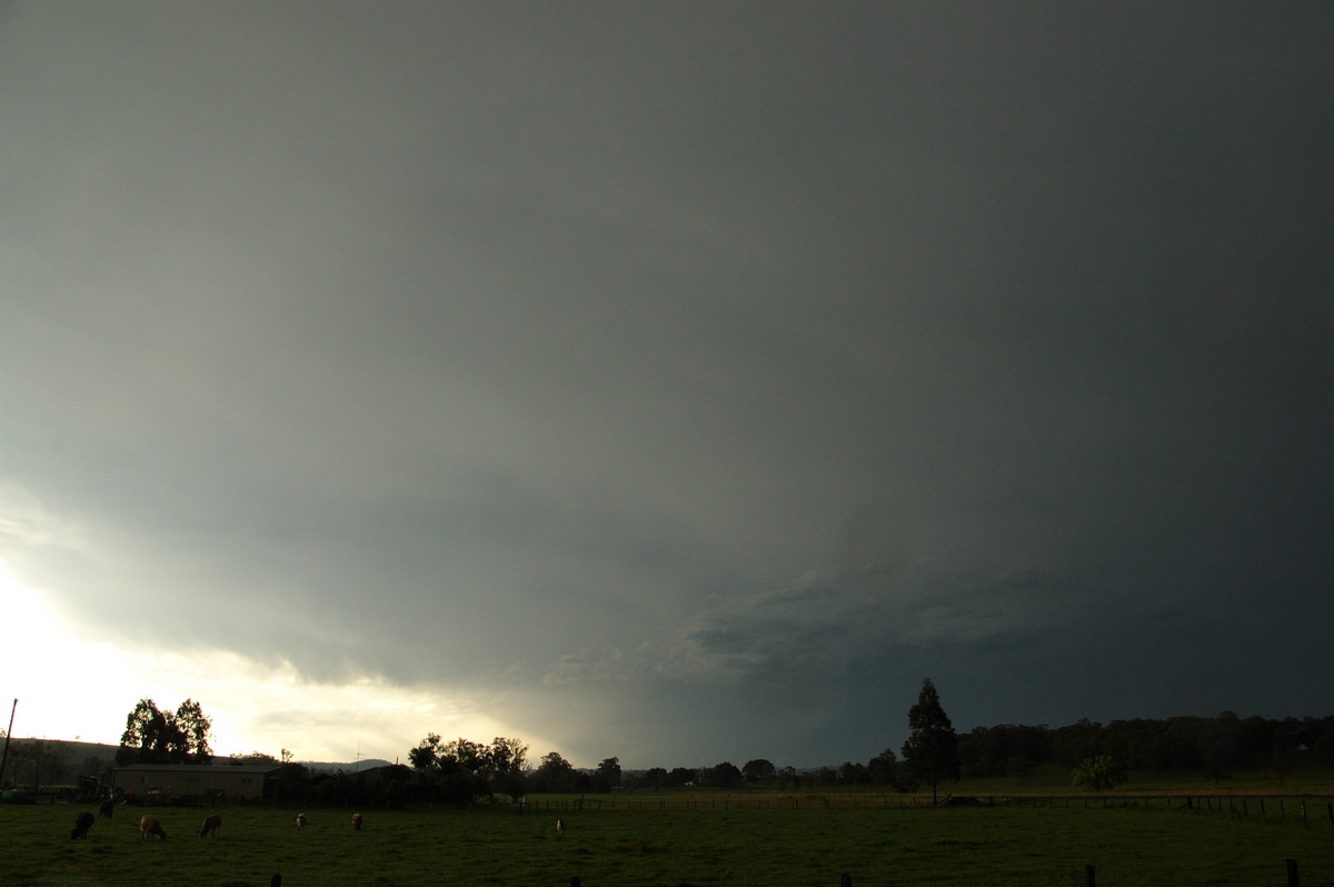 cumulonimbus thunderstorm_base : S of Kyogle, NSW   21 September 2008