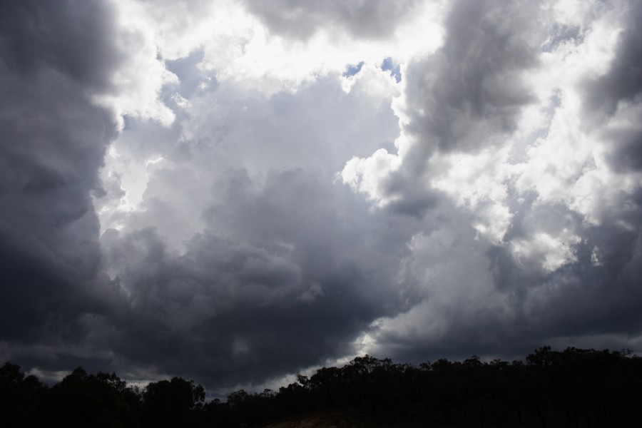 cumulonimbus thunderstorm_base : N of Ulan, NSW   10 October 2008