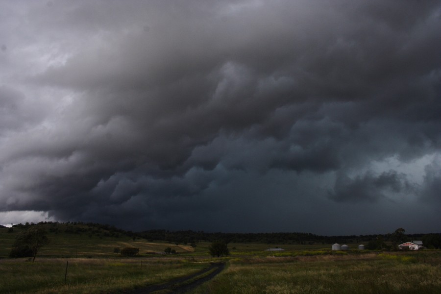 raincascade precipitation_cascade : W of Gunnedah, NSW   14 October 2008