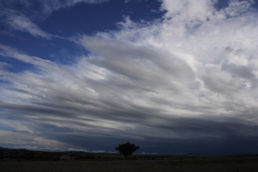 anvil thunderstorm_anvils : W of Manilla, NSW   14 October 2008