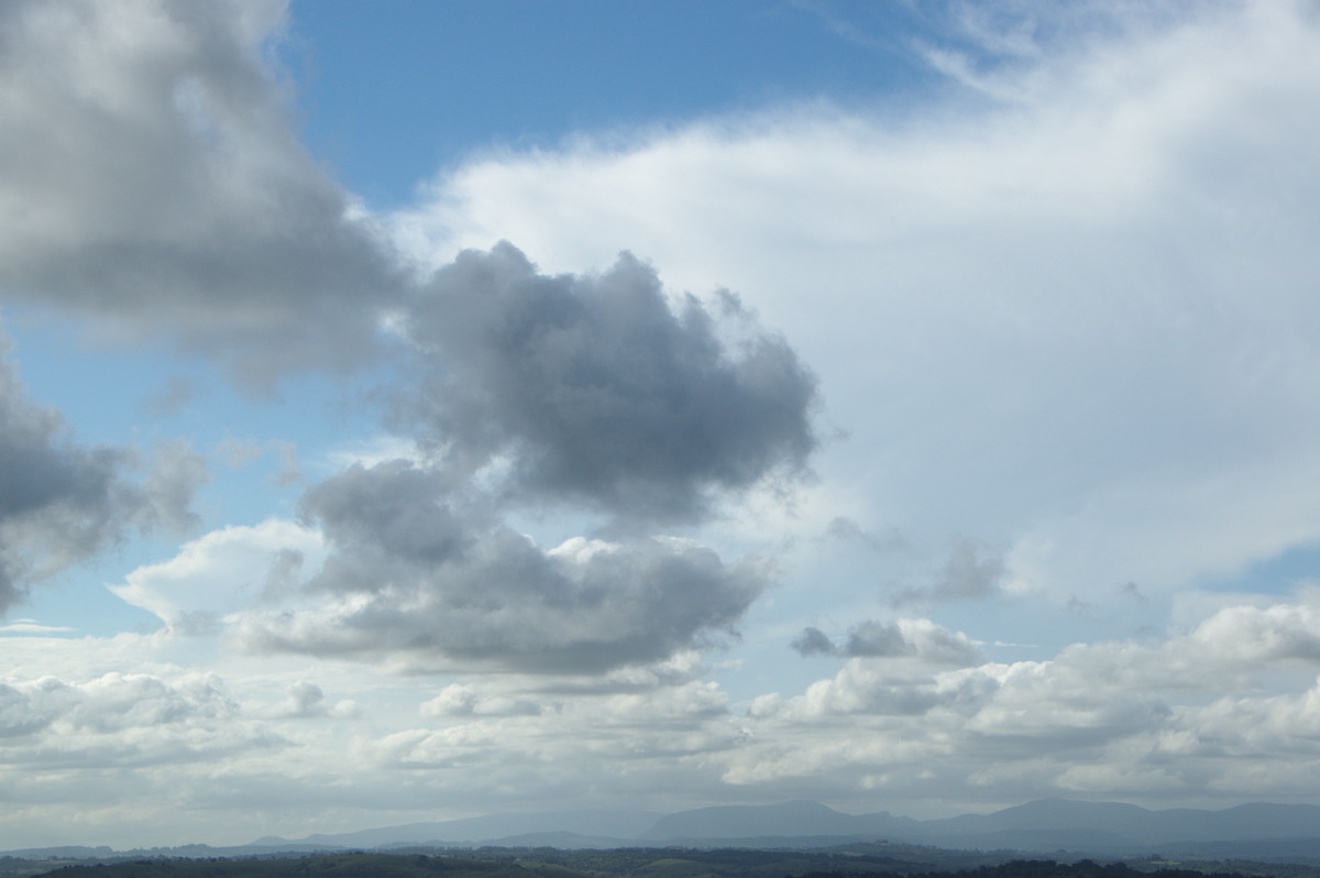 anvil thunderstorm_anvils : McLeans Ridges, NSW   15 October 2008