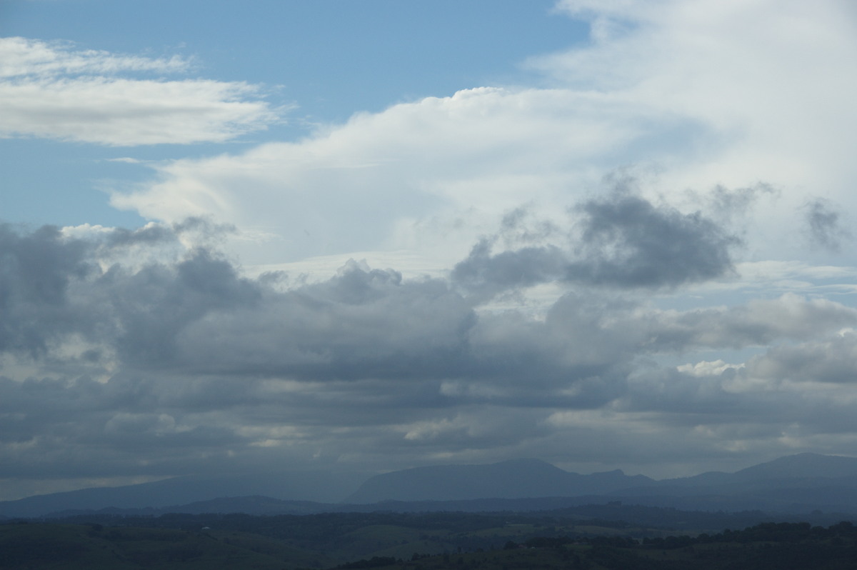 anvil thunderstorm_anvils : McLeans Ridges, NSW   15 October 2008