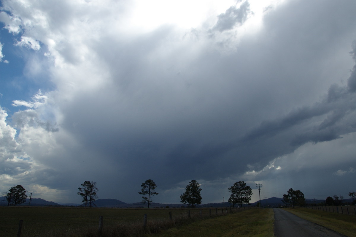 anvil thunderstorm_anvils : near Beaudesert, QLD   25 October 2008