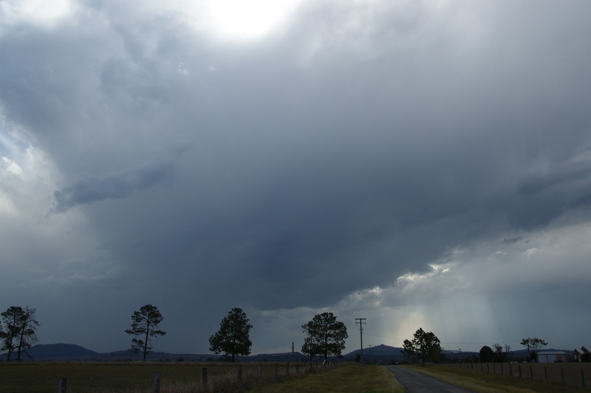 cumulonimbus thunderstorm_base : near Beaudesert, QLD   25 October 2008