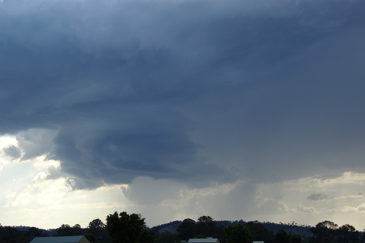 cumulonimbus thunderstorm_base : near Canungra, QLD   25 October 2008