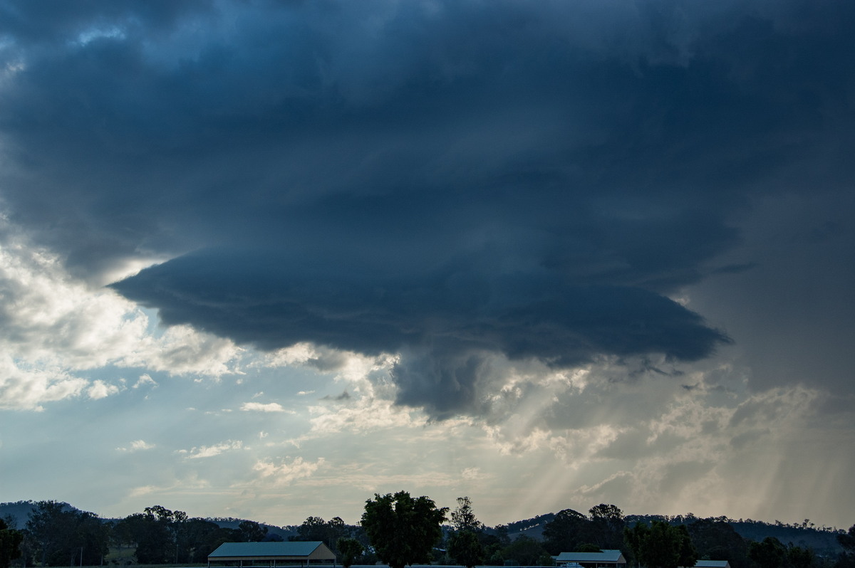 cumulonimbus thunderstorm_base : near Canungra, QLD   25 October 2008