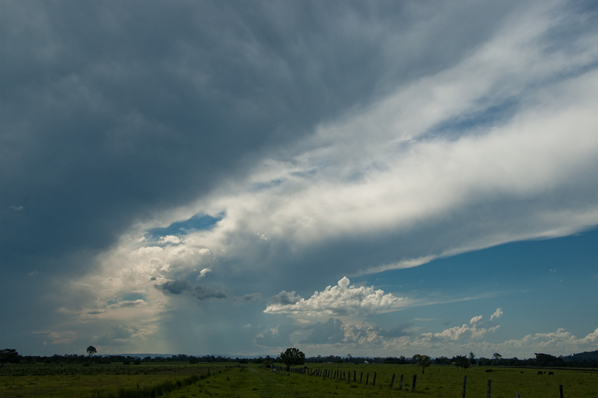 anvil thunderstorm_anvils : McKees Hill, NSW   18 December 2008