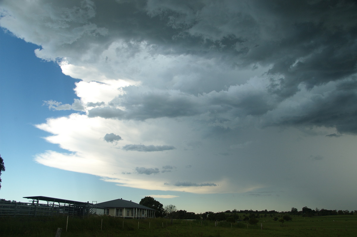 anvil thunderstorm_anvils : McKees Hill, NSW   30 December 2008