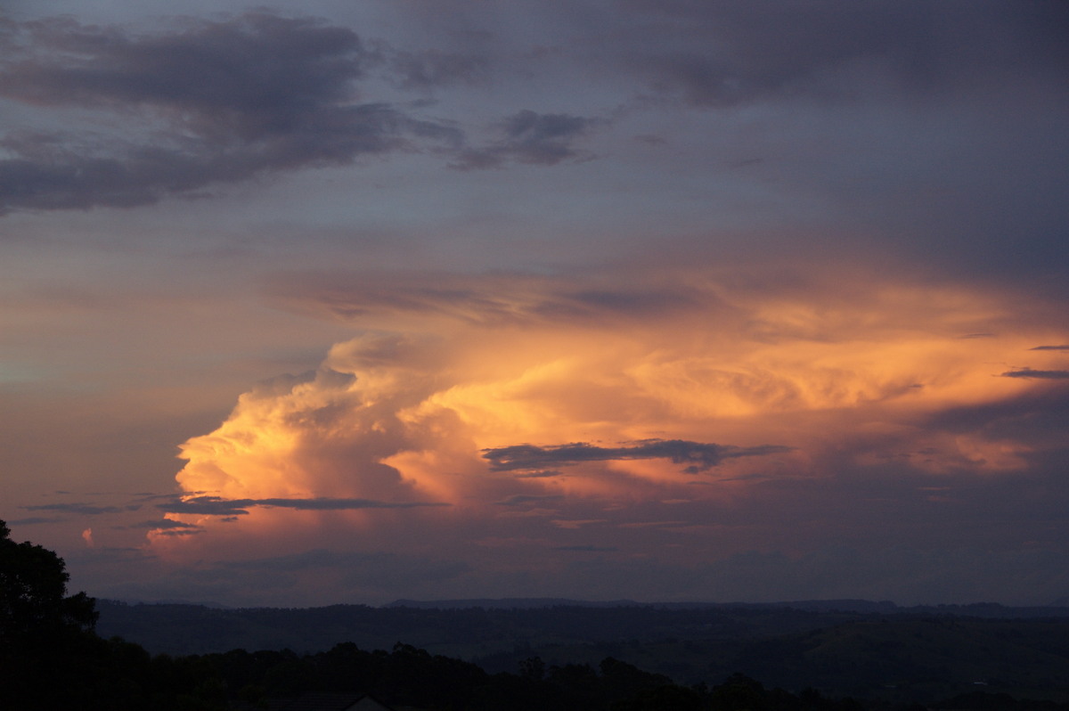 thunderstorm cumulonimbus_incus : McLeans Ridges, NSW   23 January 2009