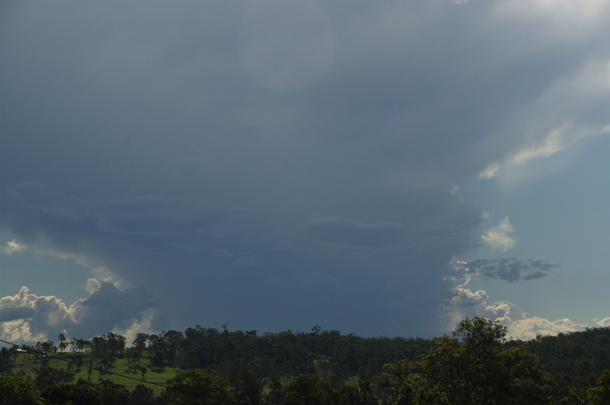 anvil thunderstorm_anvils : Spring Grove, NSW   15 March 2009