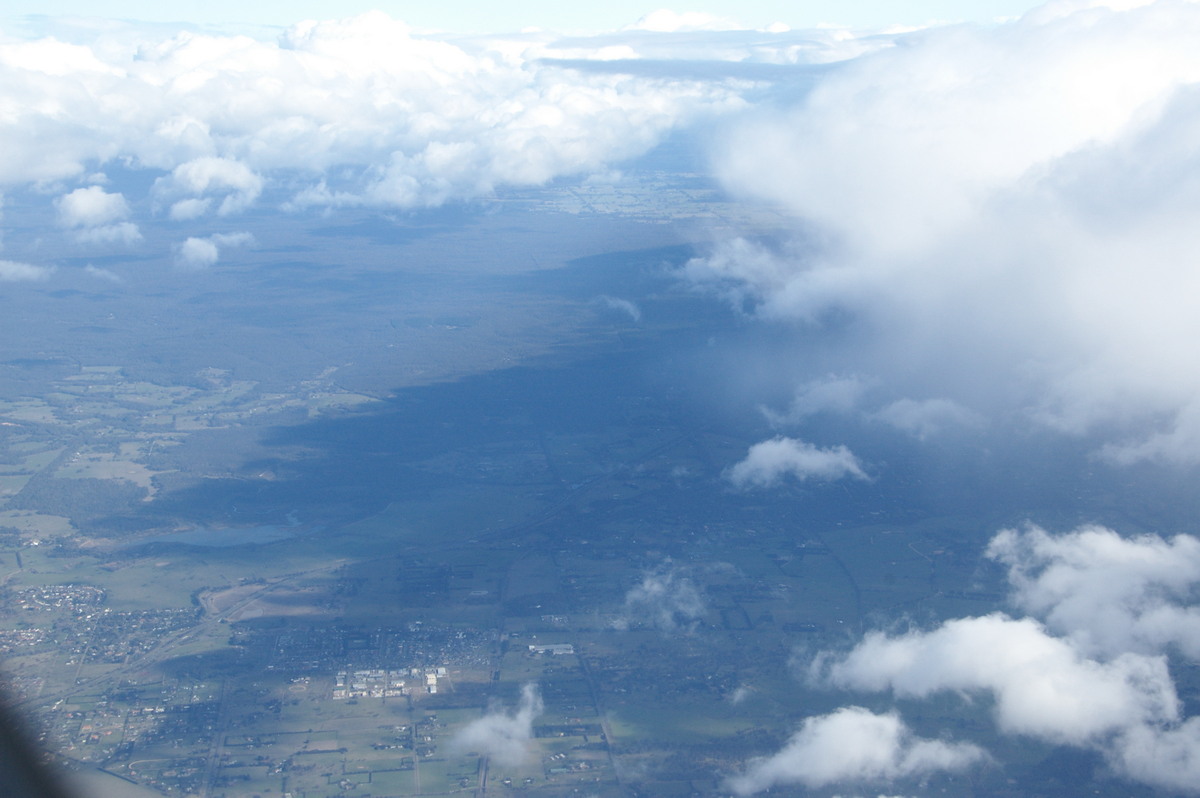 cloudsflying clouds_taken_from_plane : VIC   24 August 2009