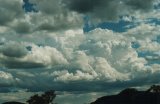 crisp cumulonimbus calvus W of Denman 4:53pm