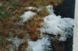 mounds of hail swept off the road 25km E of Glen Innes 6:57pm